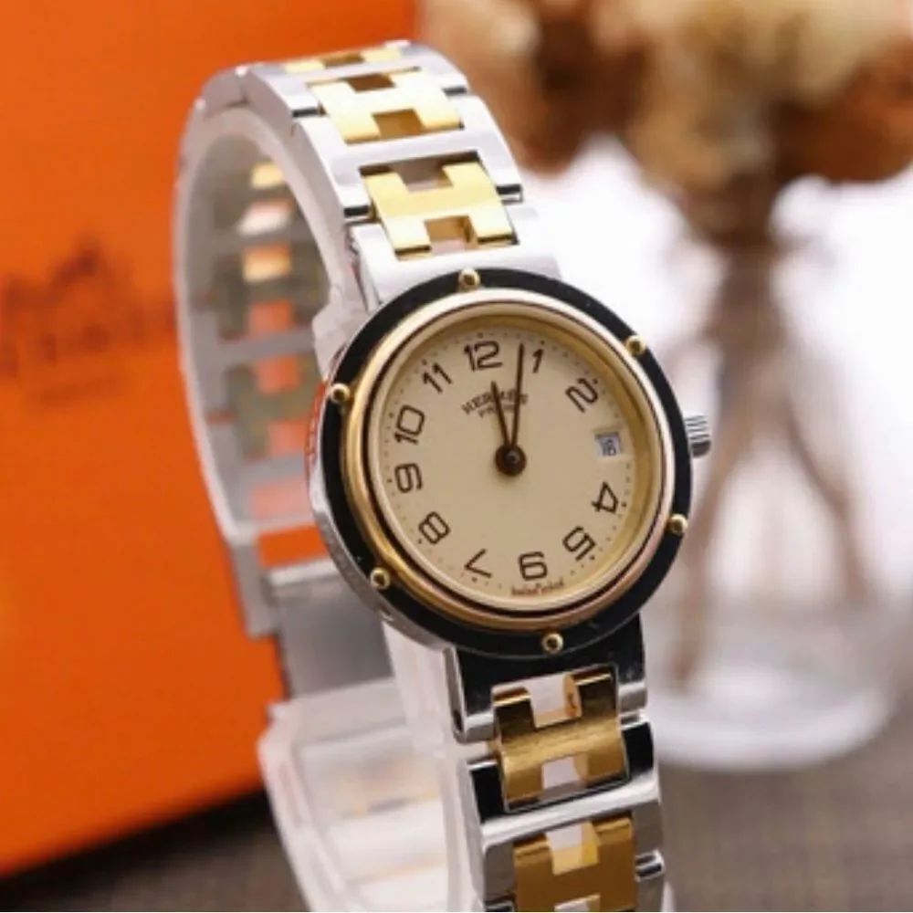 Hermes Silver and Gold Women's Watch